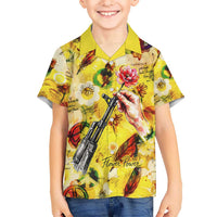Make Love Not War Kid Hawaiian Shirt Hippie Flower Power Revolution