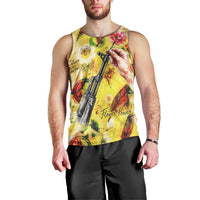 Make Love Not War Men Tank Top Hippie Flower Power Revolution