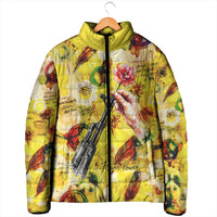 Make Love Not War Padded Jacket Hippie Flower Power Revolution