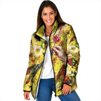 Make Love Not War Padded Jacket Hippie Flower Power Revolution