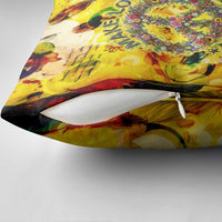 Make Love Not War Pillow Cover Hippie Flower Power Revolution