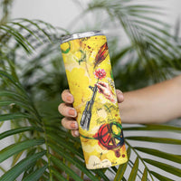 Make Love Not War Skinny Tumbler Hippie Flower Power Revolution