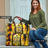Make Love Not War Travel Bag Hippie Flower Power Revolution