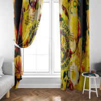 Make Love Not War Window Curtain Hippie Flower Power Revolution