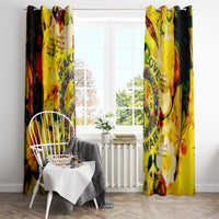 Make Love Not War Window Curtain Hippie Flower Power Revolution