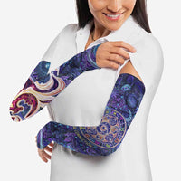 Universal Connection Zodiac Arm Sleeves Cosmic Eye and Sacred Om Vibration