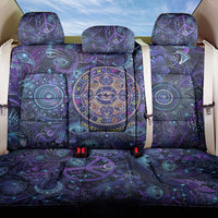 Universal Connection Zodiac Back Car Seat Cover Cosmic Eye and Sacred Om Vibration