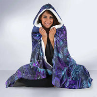 Universal Connection Zodiac Hooded Blanket Cosmic Eye and Sacred Om Vibration