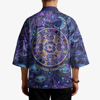 Universal Connection Zodiac Kimono Cosmic Eye and Sacred Om Vibration