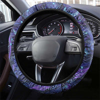 Universal Connection Zodiac Steering Wheel Cover Cosmic Eye and Sacred Om Vibration