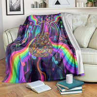 Trippy Guitar Blanket Festival Soul Psychedelic Music Vibes Since 1969