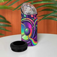 Trippy Guitar 4 in 1 Can Cooler Tumbler Festival Soul Psychedelic Music Vibes Since 1969