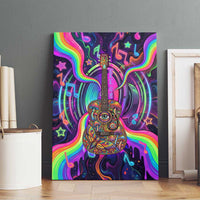 Trippy Guitar Canvas Wall Art Festival Soul Psychedelic Music Vibes Since 1969