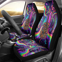 Trippy Guitar Car Seat Cover Festival Soul Psychedelic Music Vibes Since 1969