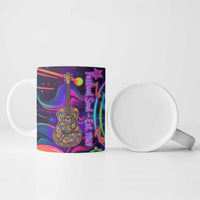 Trippy Guitar Ceramic Mug Festival Soul Psychedelic Music Vibes Since 1969