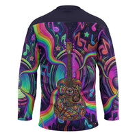 Trippy Guitar Hockey Jersey Festival Soul Psychedelic Music Vibes Since 1969