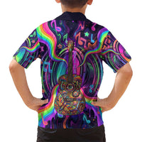 Trippy Guitar Kid Hawaiian Shirt Festival Soul Psychedelic Music Vibes Since 1969