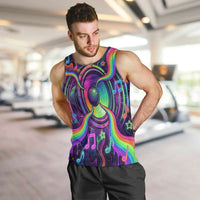 Trippy Guitar Men Tank Top Festival Soul Psychedelic Music Vibes Since 1969