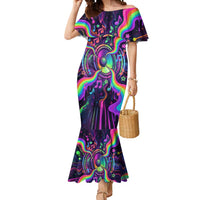 Trippy Guitar Mermaid Dress Festival Soul Psychedelic Music Vibes Since 1969