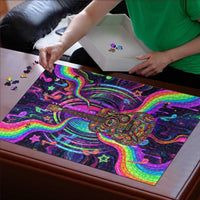 Trippy Guitar Puzzle Festival Soul Psychedelic Music Vibes Since 1969
