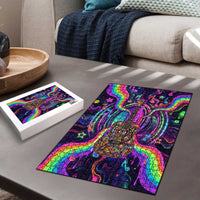 Trippy Guitar Puzzle Festival Soul Psychedelic Music Vibes Since 1969