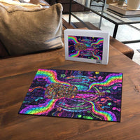 Trippy Guitar Puzzle Festival Soul Psychedelic Music Vibes Since 1969