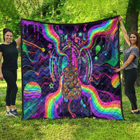 Trippy Guitar Quilt Festival Soul Psychedelic Music Vibes Since 1969