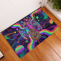 Trippy Guitar Rubber Doormat Festival Soul Psychedelic Music Vibes Since 1969