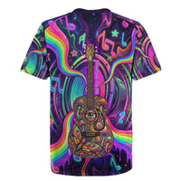 Trippy Guitar Rugby Jersey Festival Soul Psychedelic Music Vibes Since 1969