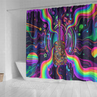 Trippy Guitar Shower Curtain Festival Soul Psychedelic Music Vibes Since 1969