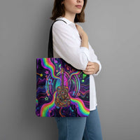 Trippy Guitar Tote Bag Festival Soul Psychedelic Music Vibes Since 1969