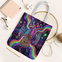 Trippy Guitar Tote Bag Festival Soul Psychedelic Music Vibes Since 1969