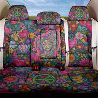 Psychedelic Visionary Woman Hippie Back Car Seat Cover Tune In, Turn On, Drop Out - Flower Power Awakening