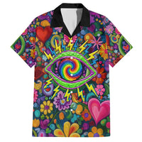 Psychedelic Visionary Woman Hippie Hawaiian Shirt Tune In, Turn On, Drop Out - Flower Power Awakening