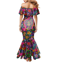 Psychedelic Visionary Woman Hippie Mermaid Dress Tune In, Turn On, Drop Out - Flower Power Awakening