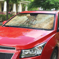 Neper and Nepit Auto Sun Shade Ancient Harvest and Fertility Design with Sickle and Grain