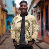 Neper and Nepit Bomber Jacket Ancient Harvest and Fertility Design with Sickle and Grain