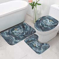 Egypt Nun and Naunet Bathroom Set Primordial Water Gods Cosmic Ocean Infinite Waves