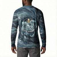 Egypt Nun and Naunet Button Sweatshirt Primordial Water Gods Cosmic Ocean Infinite Waves