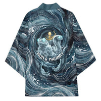 Egypt Nun and Naunet Kimono Primordial Water Gods Cosmic Ocean Infinite Waves