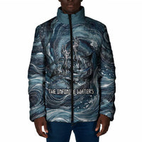 Egypt Nun and Naunet Padded Jacket Primordial Water Gods Cosmic Ocean Infinite Waves