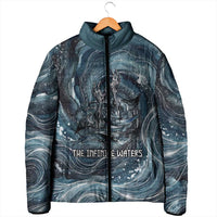 Egypt Nun and Naunet Padded Jacket Primordial Water Gods Cosmic Ocean Infinite Waves