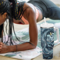 Egypt Nun and Naunet Tumbler With Handle Primordial Water Gods Cosmic Ocean Infinite Waves