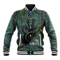 Nun and Naunet Egyptian Baseball Jacket Serpent Abyss Design Primordial Gods of Ancient Waters