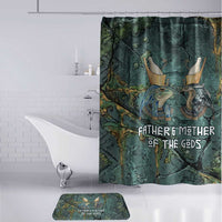 Nun and Naunet Egyptian Bathroom Set Serpent Abyss Design Primordial Gods of Ancient Waters