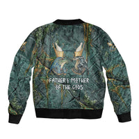 Nun and Naunet Egyptian Bomber Jacket Serpent Abyss Design Primordial Gods of Ancient Waters