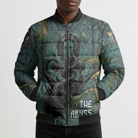 Nun and Naunet Egyptian Bomber Puffer Jacket Serpent Abyss Design Primordial Gods of Ancient Waters