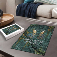 Nun and Naunet Egyptian Puzzle Serpent Abyss Design Primordial Gods of Ancient Waters