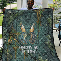 Nun and Naunet Egyptian Quilt Serpent Abyss Design Primordial Gods of Ancient Waters
