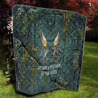 Nun and Naunet Egyptian Quilt Serpent Abyss Design Primordial Gods of Ancient Waters